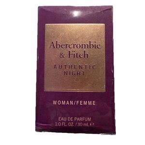 Abercrombie & Fitch Eau de Parfum Authentic Night for Woman Femme 1 FL OZ 30 ML